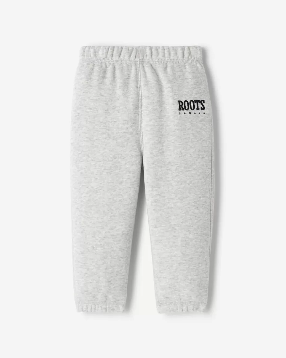 Hot Roots Baby Plaid Applique Sweatpant ATHLETIC GREY MIX