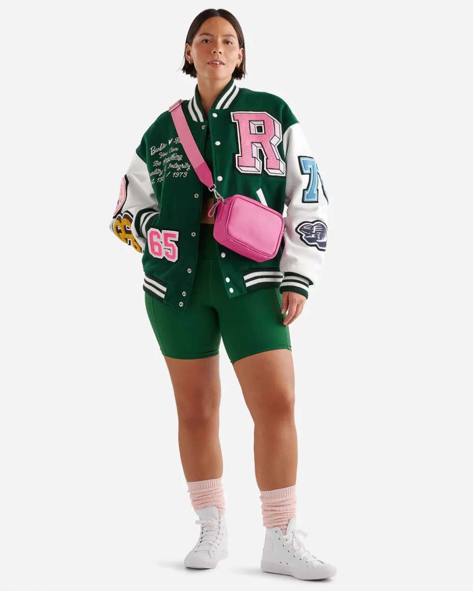 Clearance Roots Barbie™ X 65 Varsity Jacket PINE GROVE