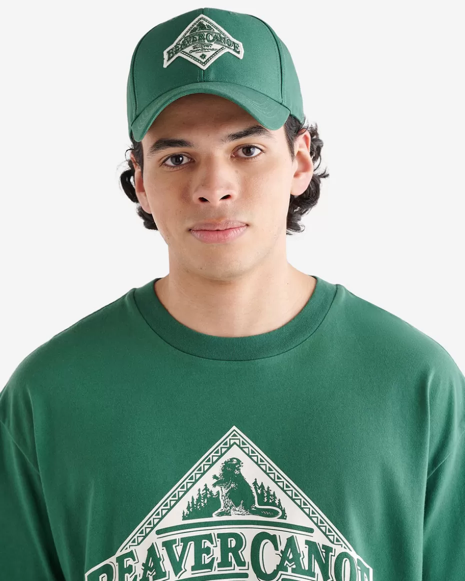 Discount Roots Beaver Canoe Baseball Cap FOREST GREEN