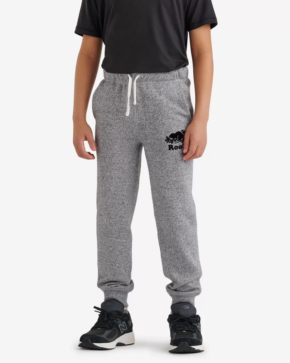 Hot Roots Boys Organic Park Slim Sweatpant SALT & PEPPER