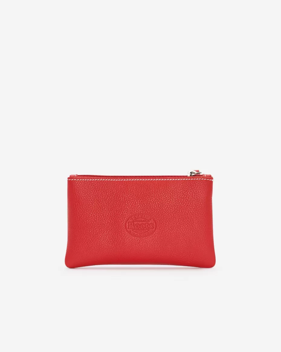 Discount Roots Canada 24 Medium Zip Pouch RACING RED