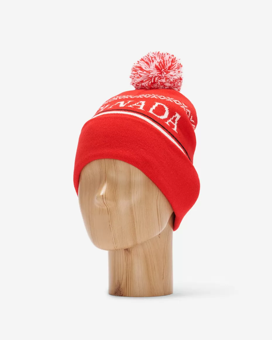 Flash Sale Roots Canada Intarsia Toque CARDINAL RED