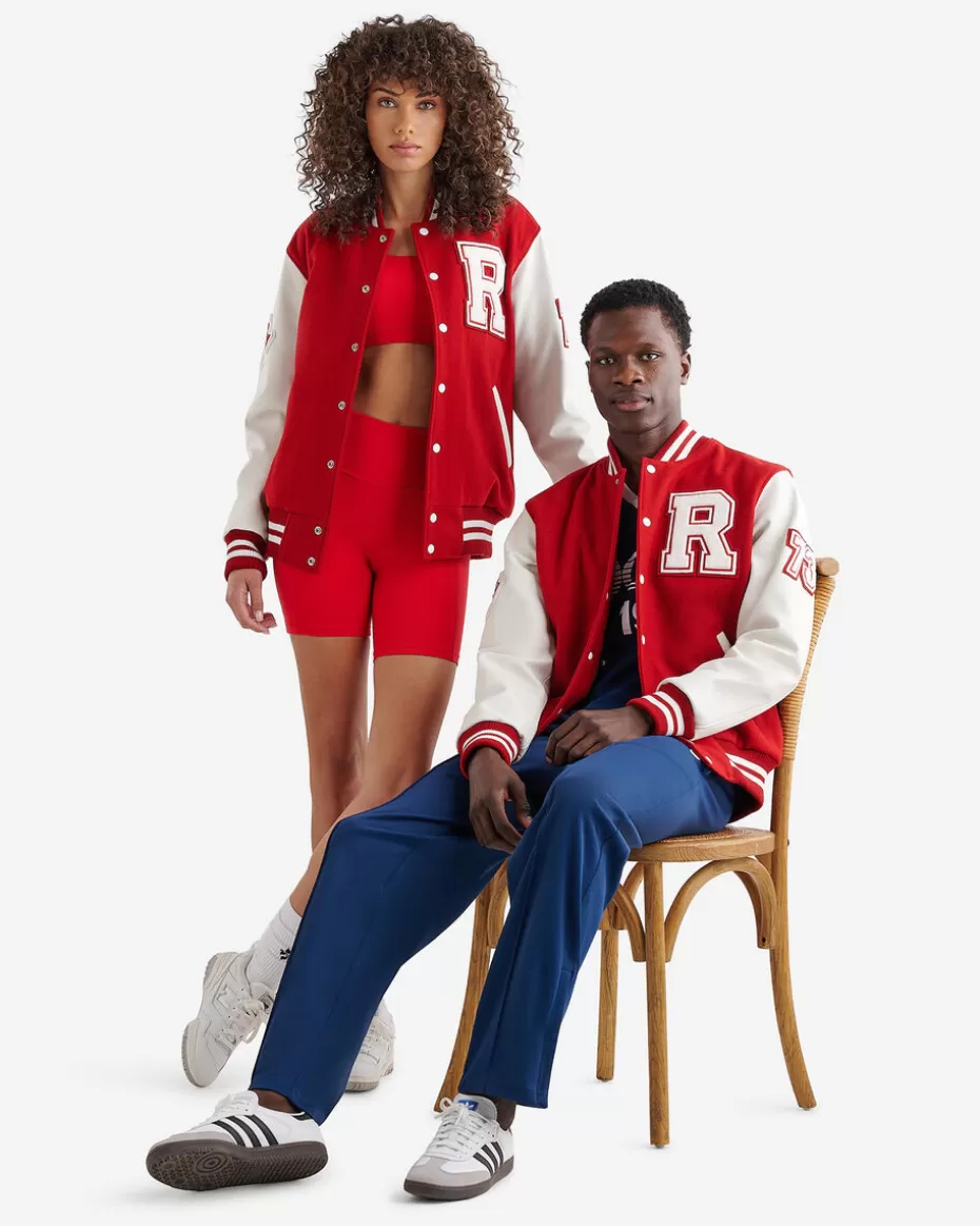 Online Roots Canada Vintage Varsity Jacket RED