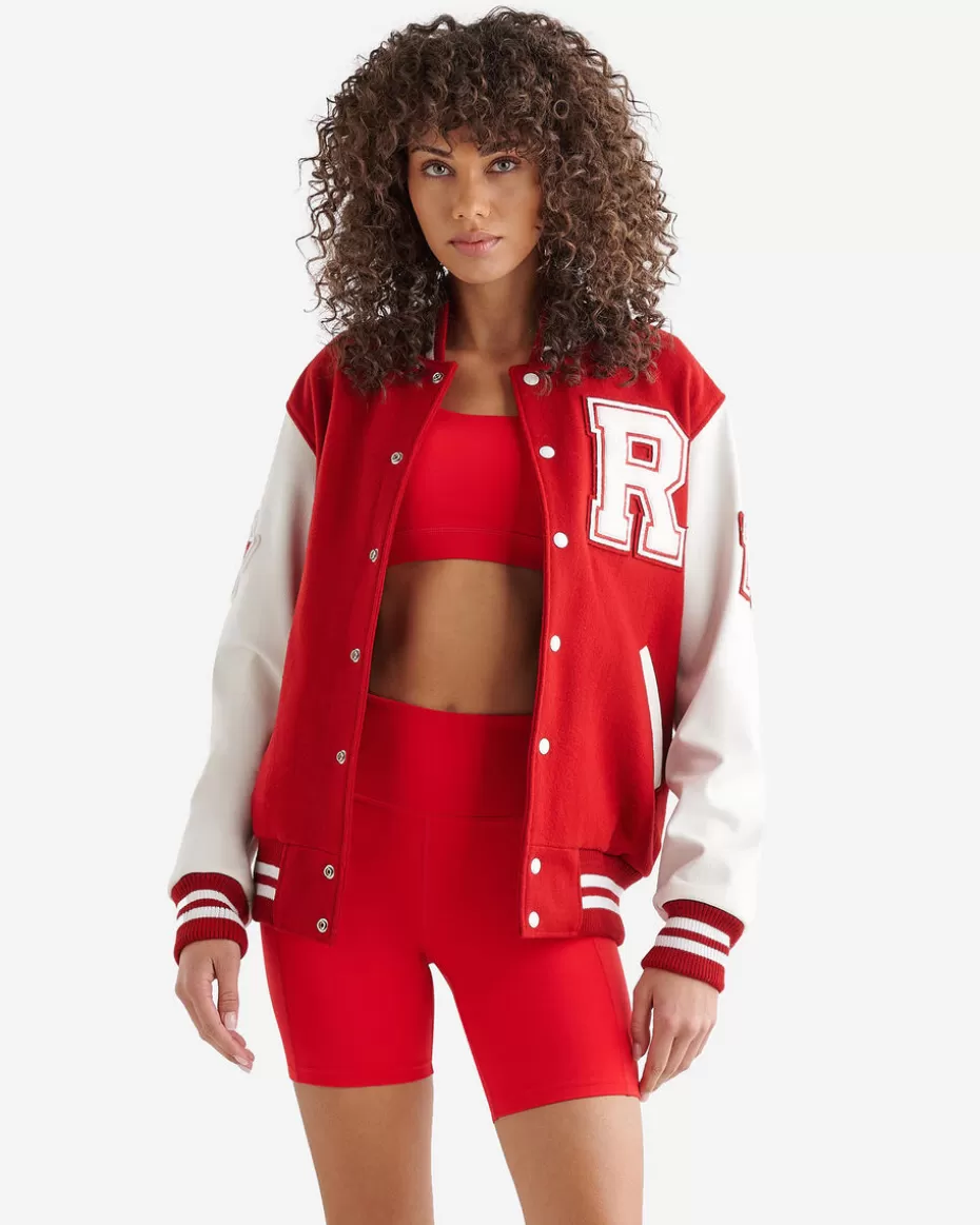 Online Roots Canada Vintage Varsity Jacket RED