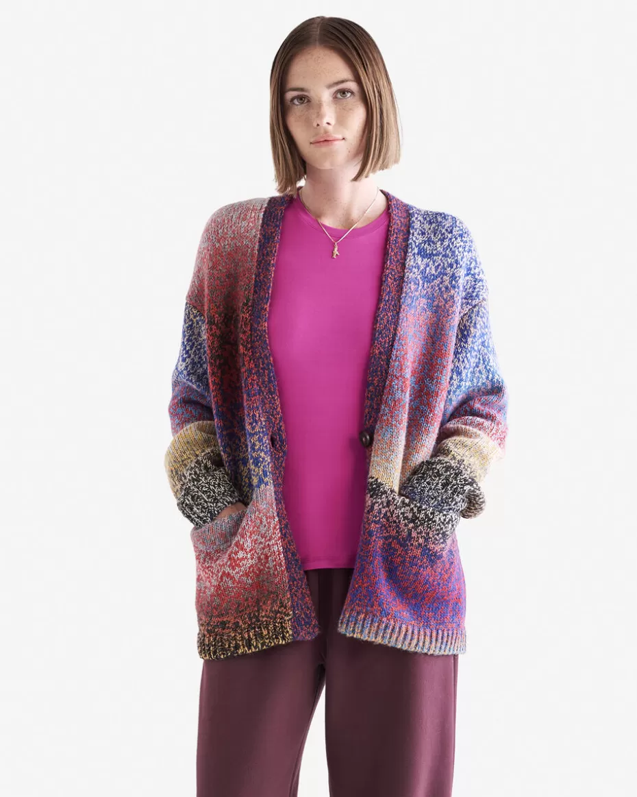 Sale Roots Colborne Open Cardigan MULTI OMBRE