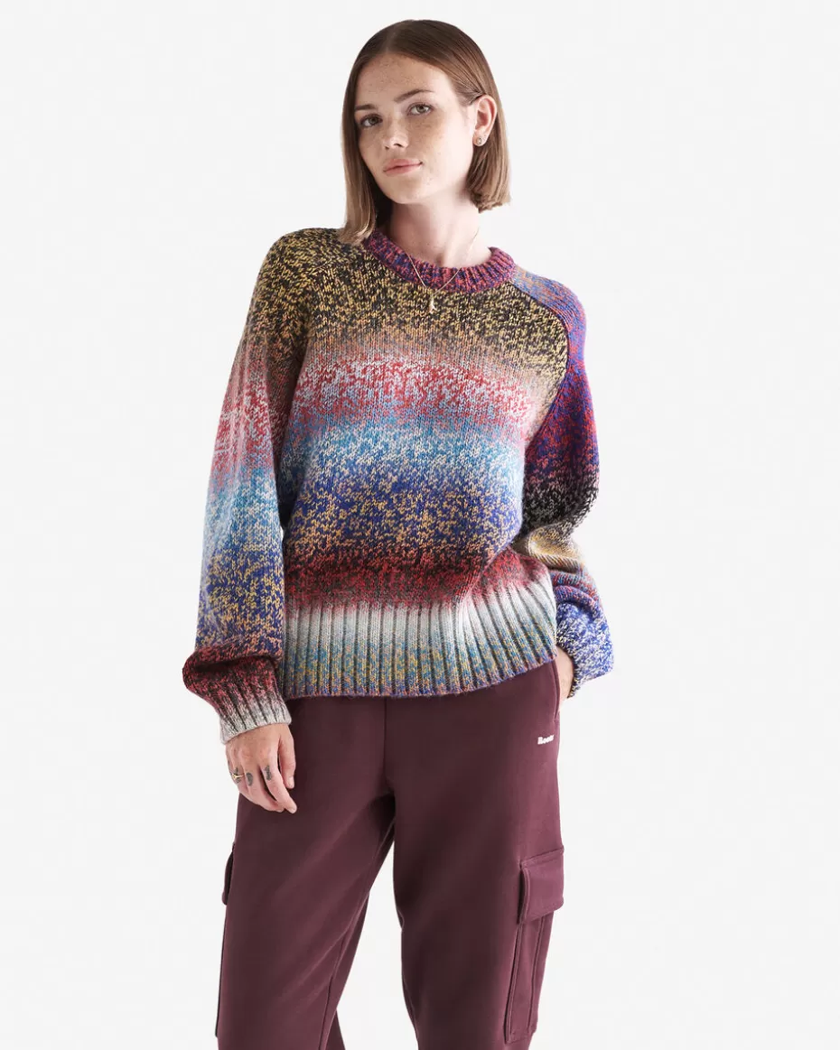 Flash Sale Roots Colborne Relaxed Crew Sweater MULTI OMBRE