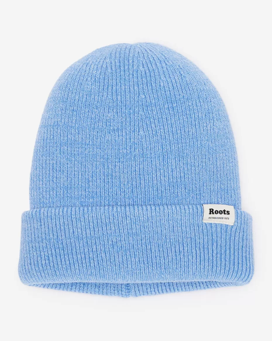 Clearance Roots Cozy Knit Toque BLISSFUL BLUE MIX