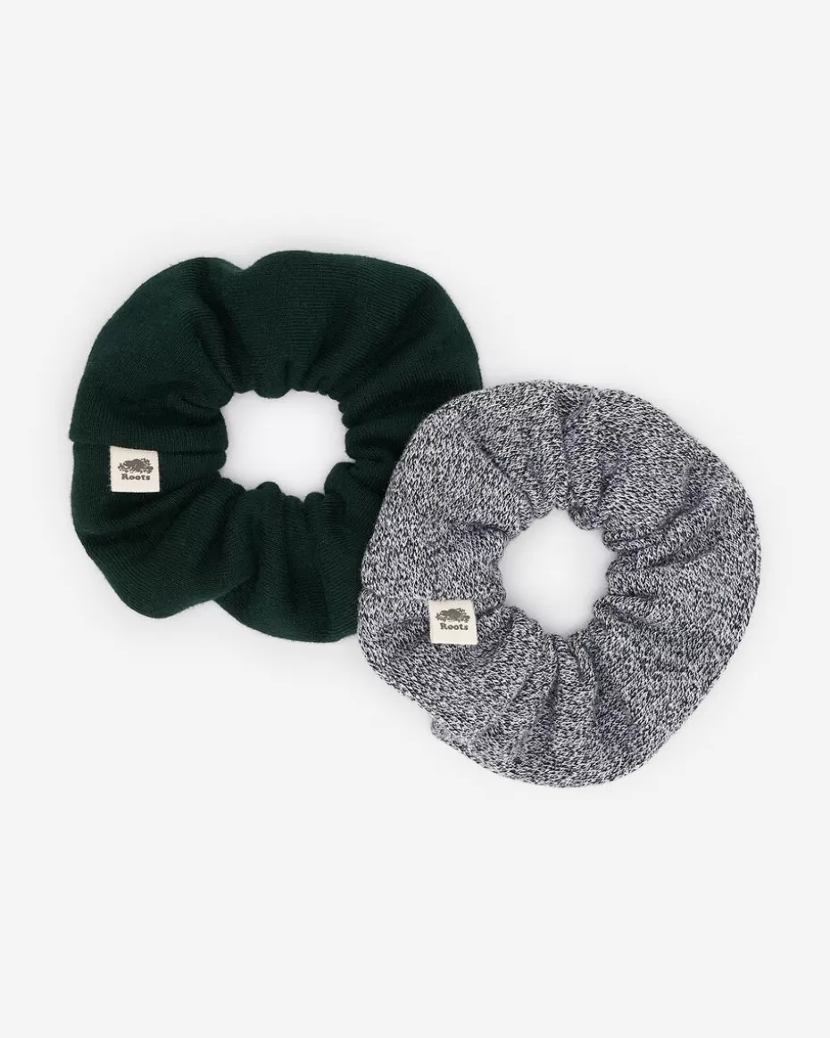 Hot Roots Everyday Scrunchie 2 Pack VARSITY GREEN