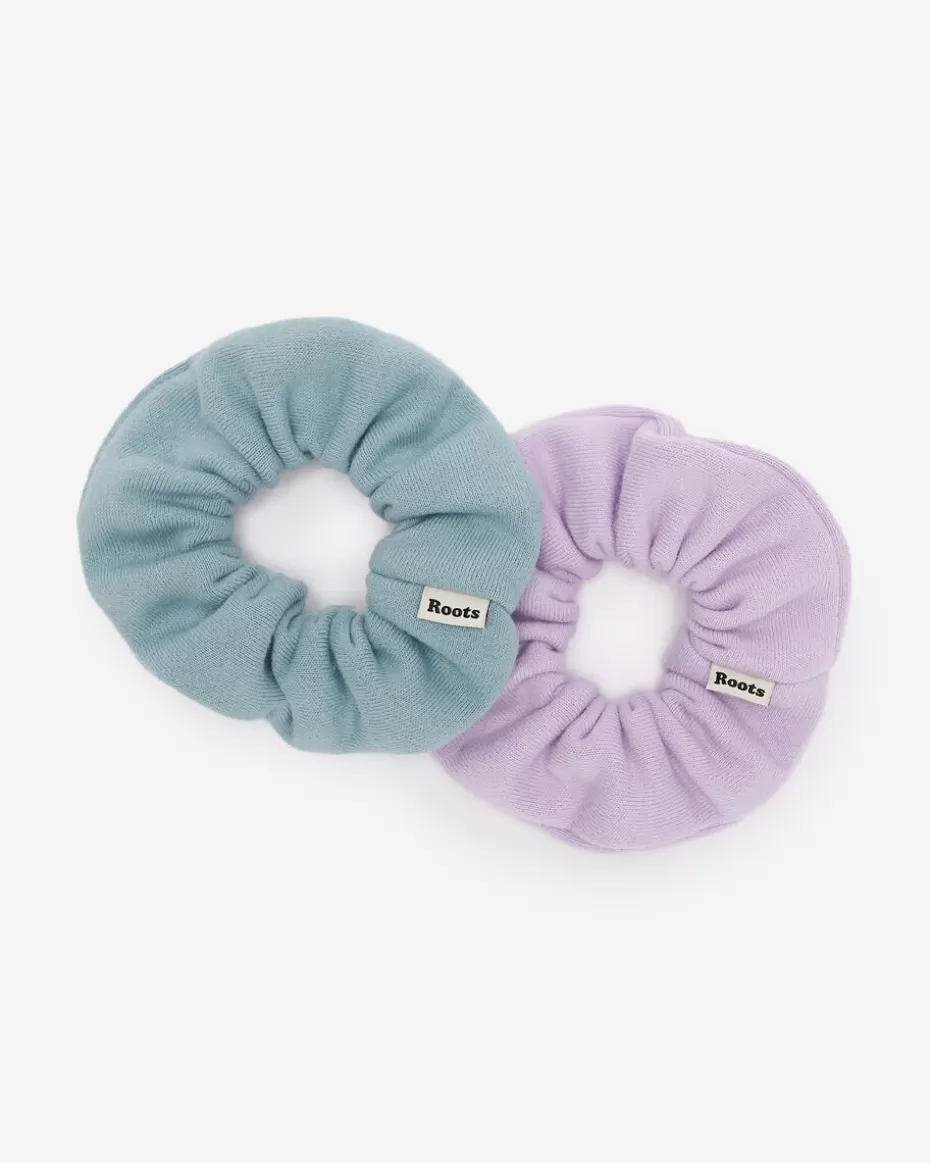 Clearance Roots Everyday Scrunchie 2 Pack ORCHID PETAL MIX