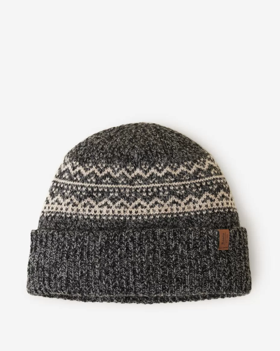 Hot Roots Fair Isle Wool Toque BLACK MIX