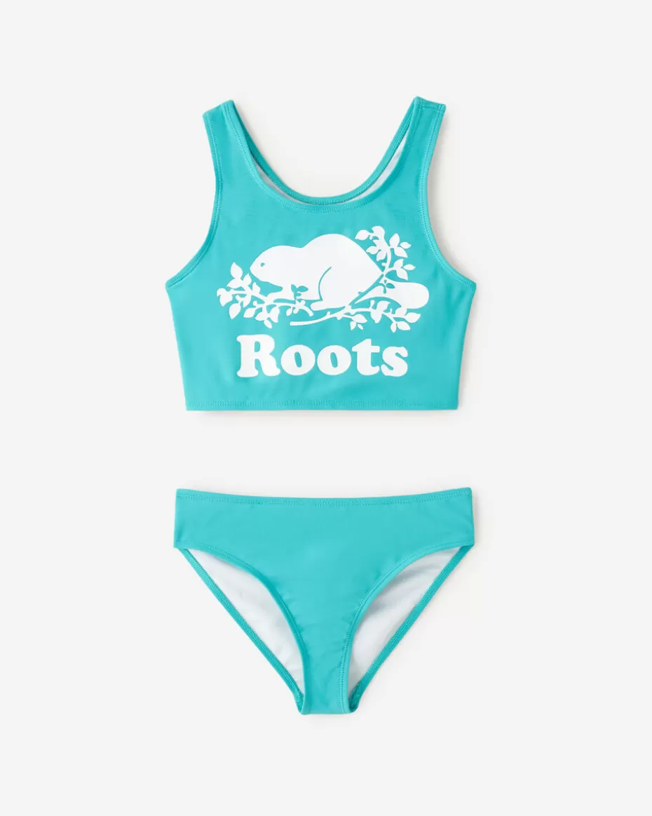 Best Sale Roots Girls Cooper Two Piece Swimsuit