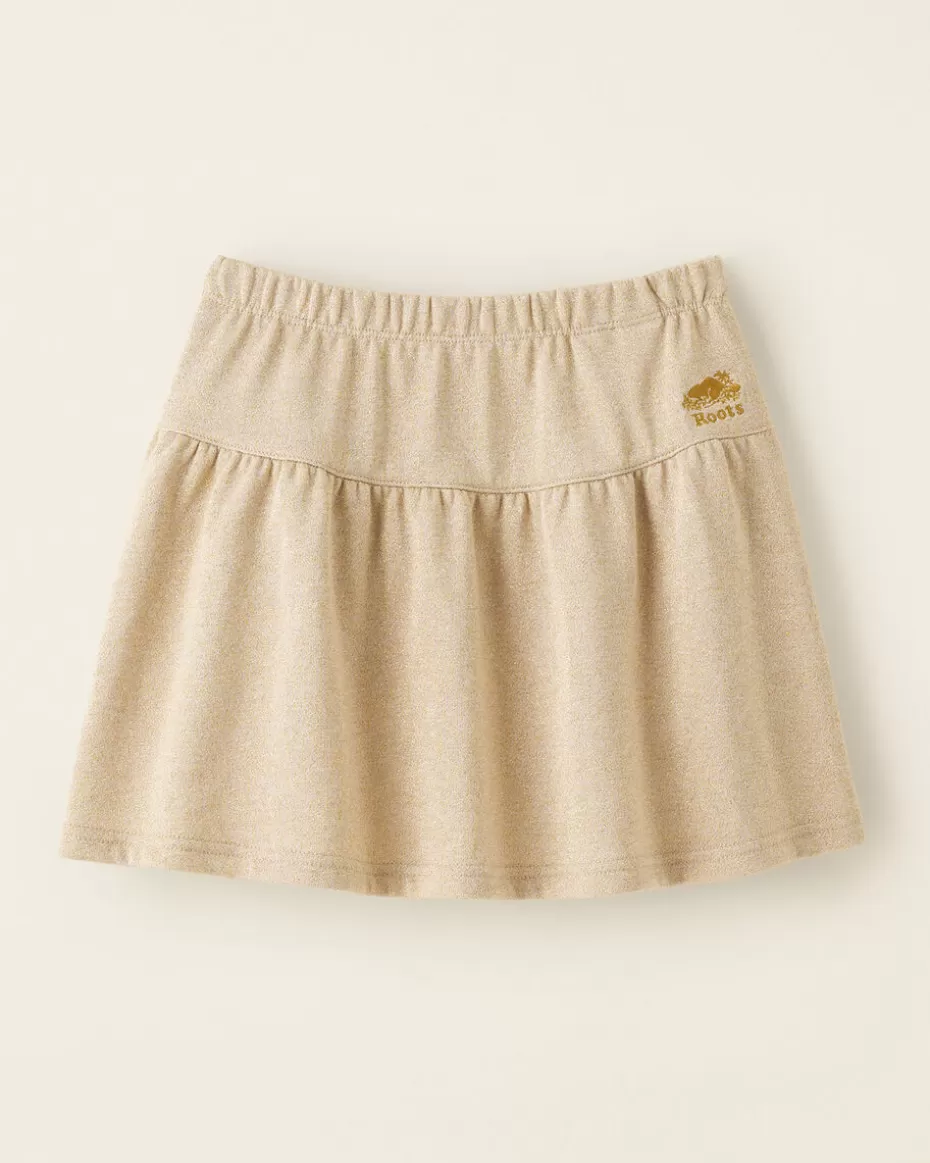 Shop Roots Girls Gold Sparkle Skirt PALE GOLD