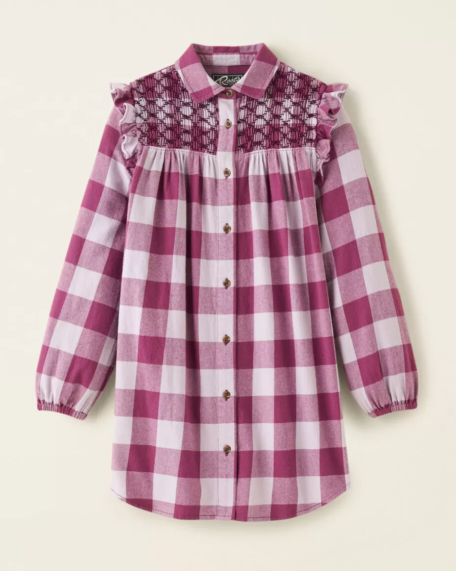 Cheap Roots Girls Park Plaid Dress