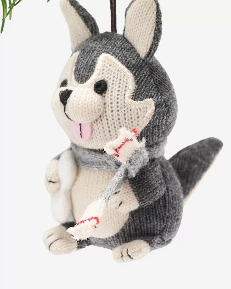 Best Sale Roots Husky Ornament MEDIUM GREY MIX