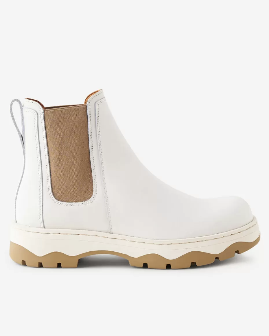 Cheap Roots Junction Boot WHITE