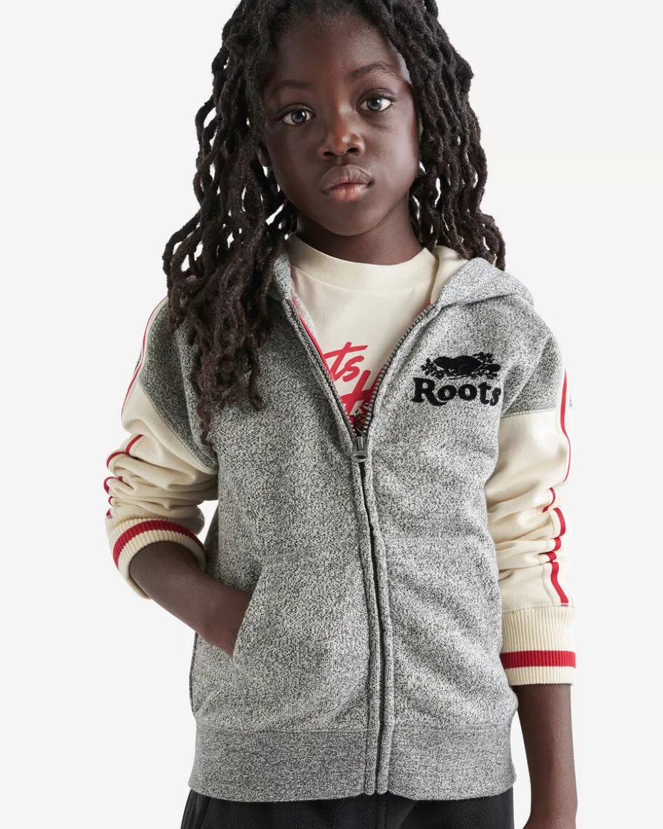 Best Roots Kids Cabin Full Zip Hoodie GREY OAT PEPPER