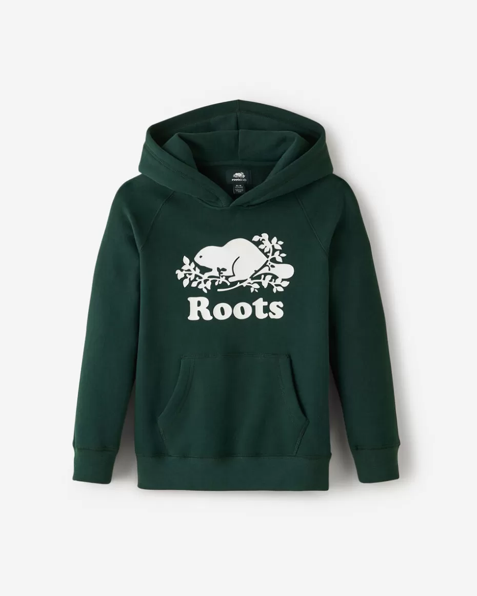 Flash Sale Roots Kids Organic Original Kanga Hoodie VARSITY GREEN