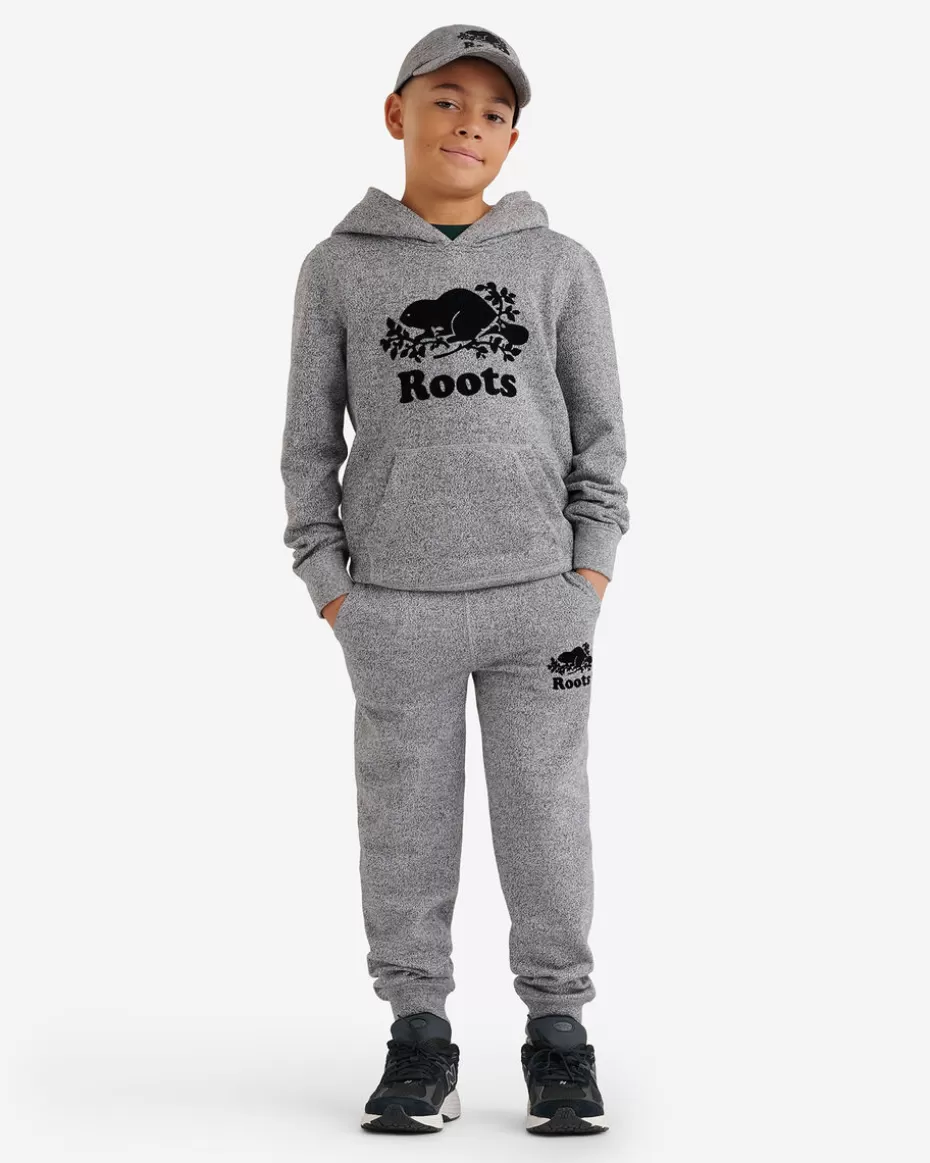 Store Roots Kids Organic Original Kanga Hoodie SALT & PEPPER