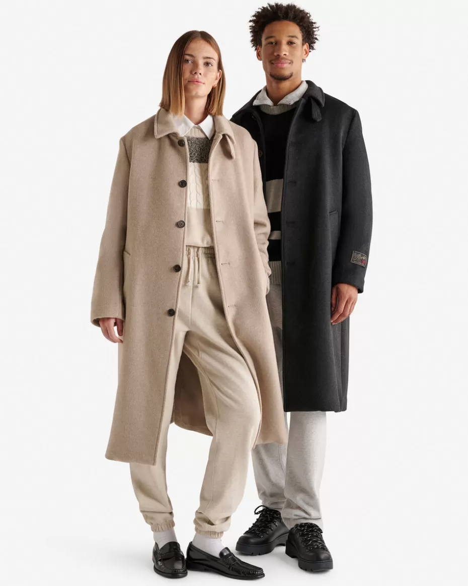 Shop Roots Long Wool Blend Coat