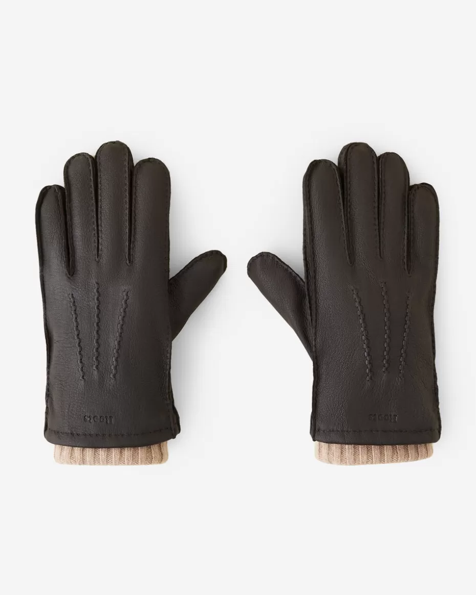 Hot Roots Mens Cuff Deerskin Glove