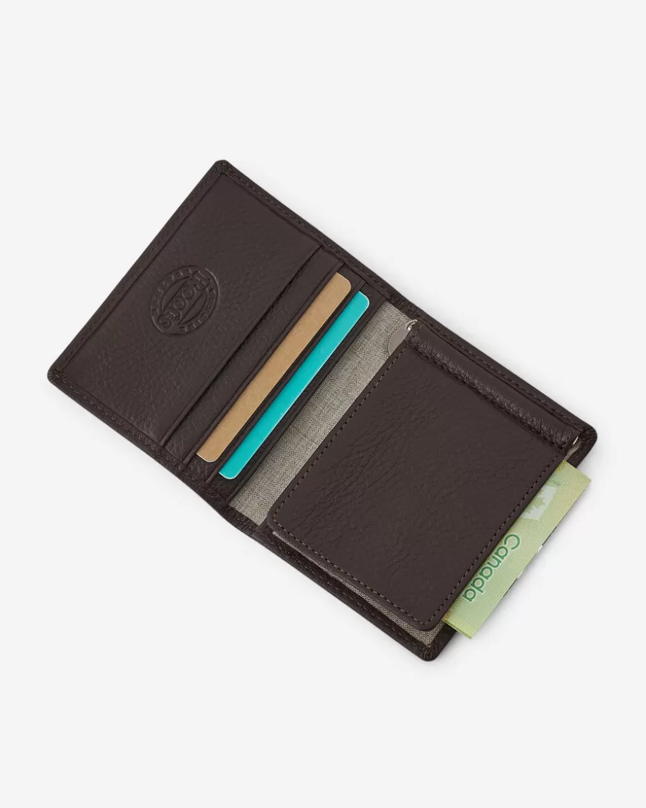 Shop Roots Money Clip Bifold Prince CHOCOLATE