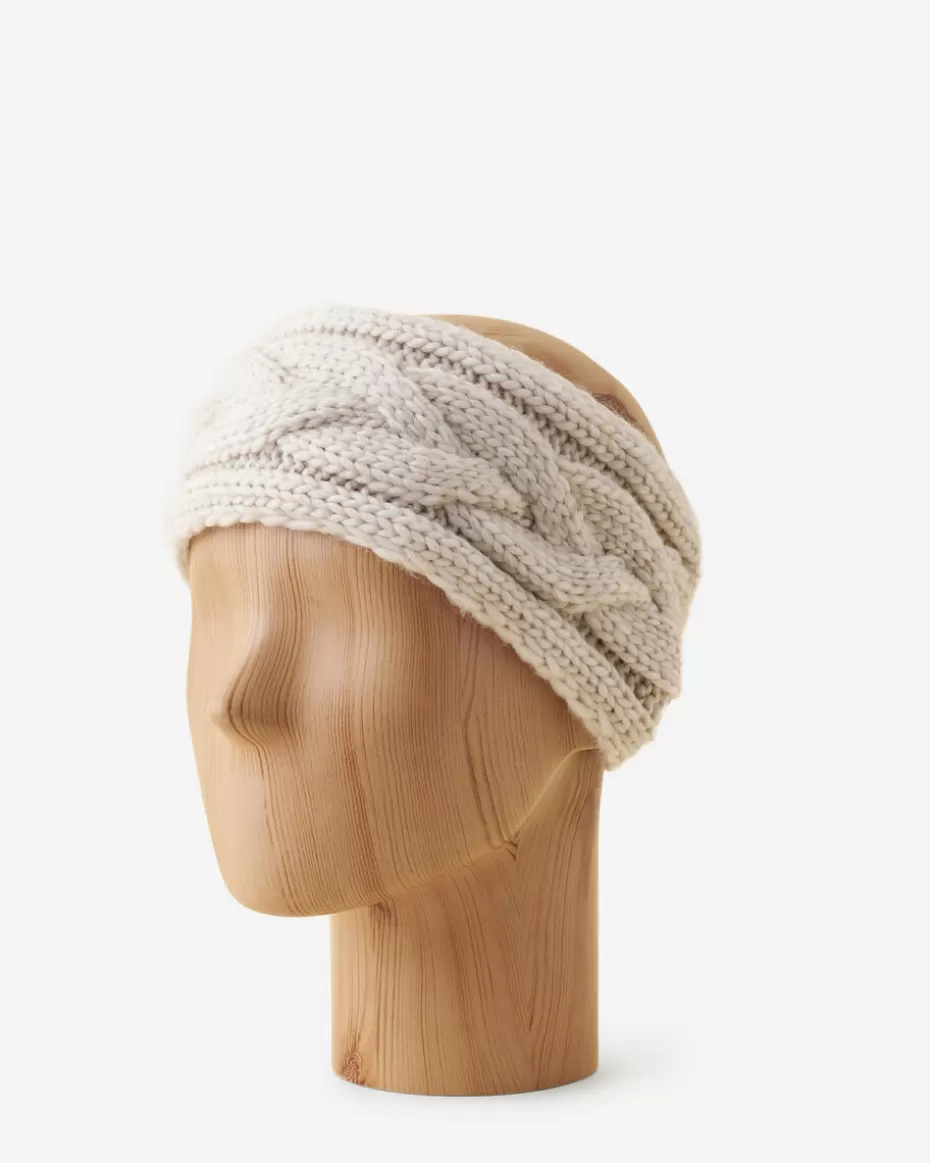 Cheap Roots Olivia Cable Headband OATMEAL MIX