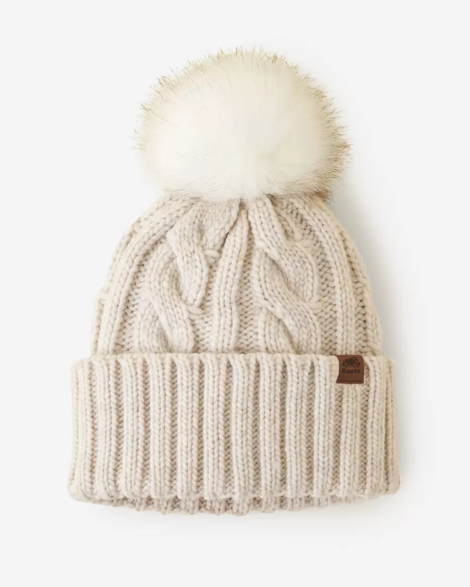 Discount Roots Olivia Cable Toque OATMEAL MIX