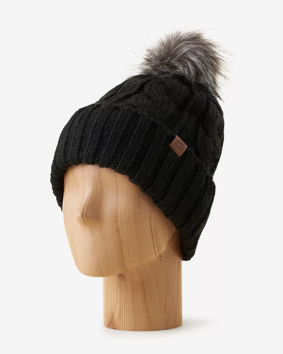 Clearance Roots Olivia Cable Toque BLACK