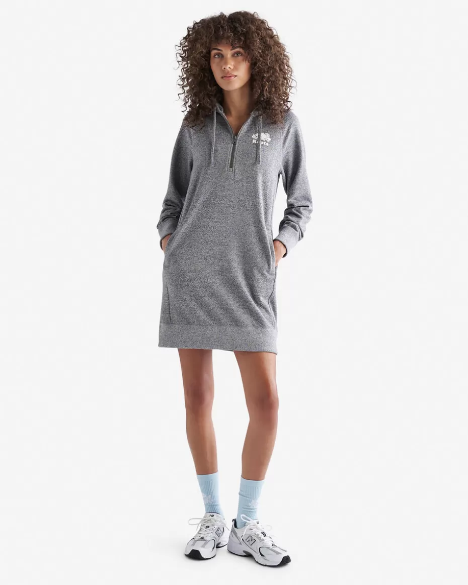 Clearance Roots Organic Dockside Long Sleeve Dress SALT & PEPPER