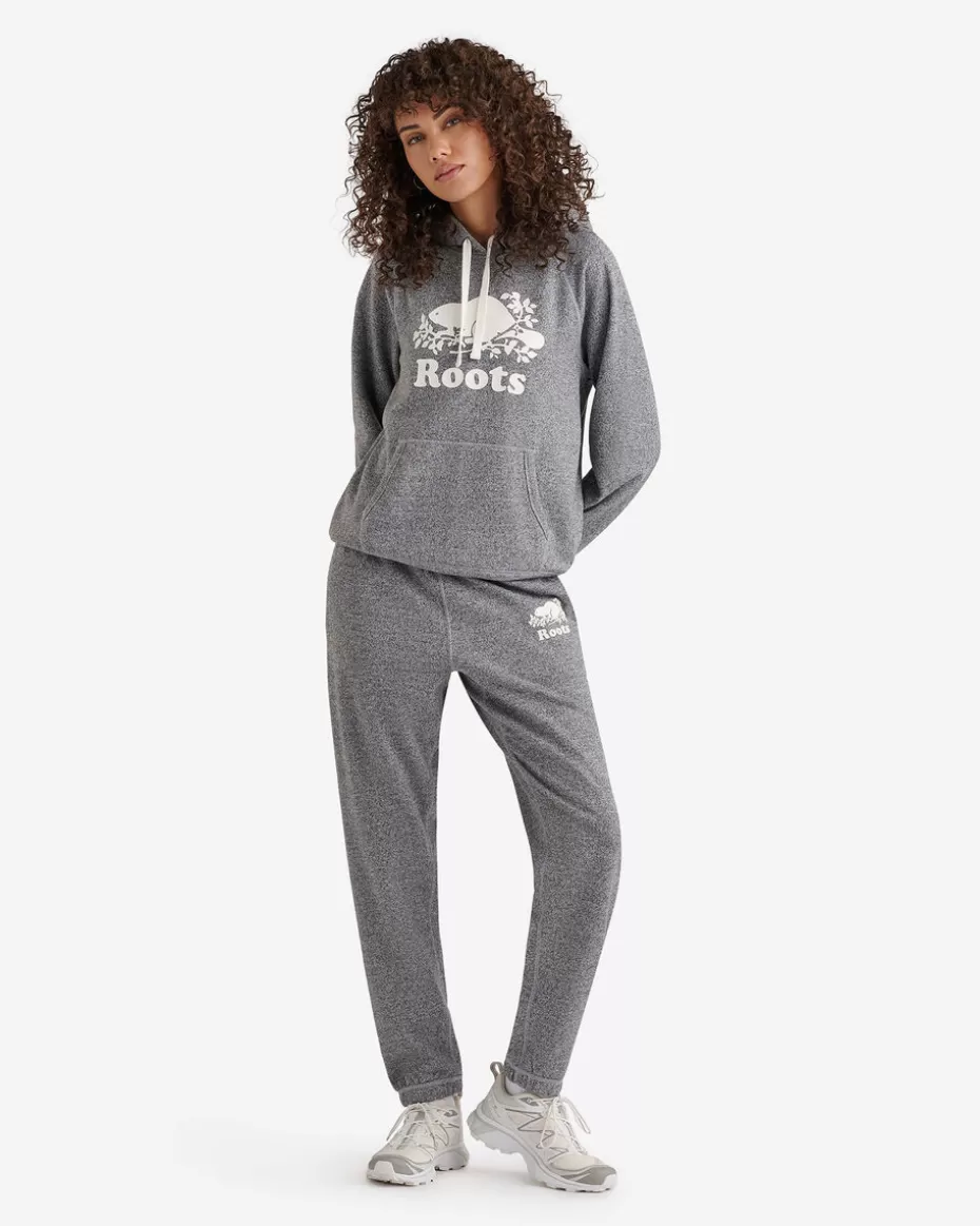 Cheap Roots Organic Original Kanga Hoodie SALT & PEPPER