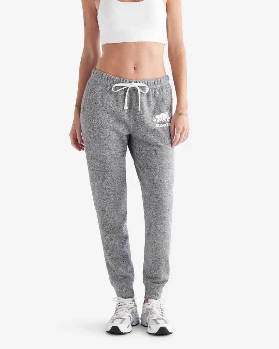 Flash Sale Roots Organic Original Slim Cuff Sweatpant SALT & PEPPER