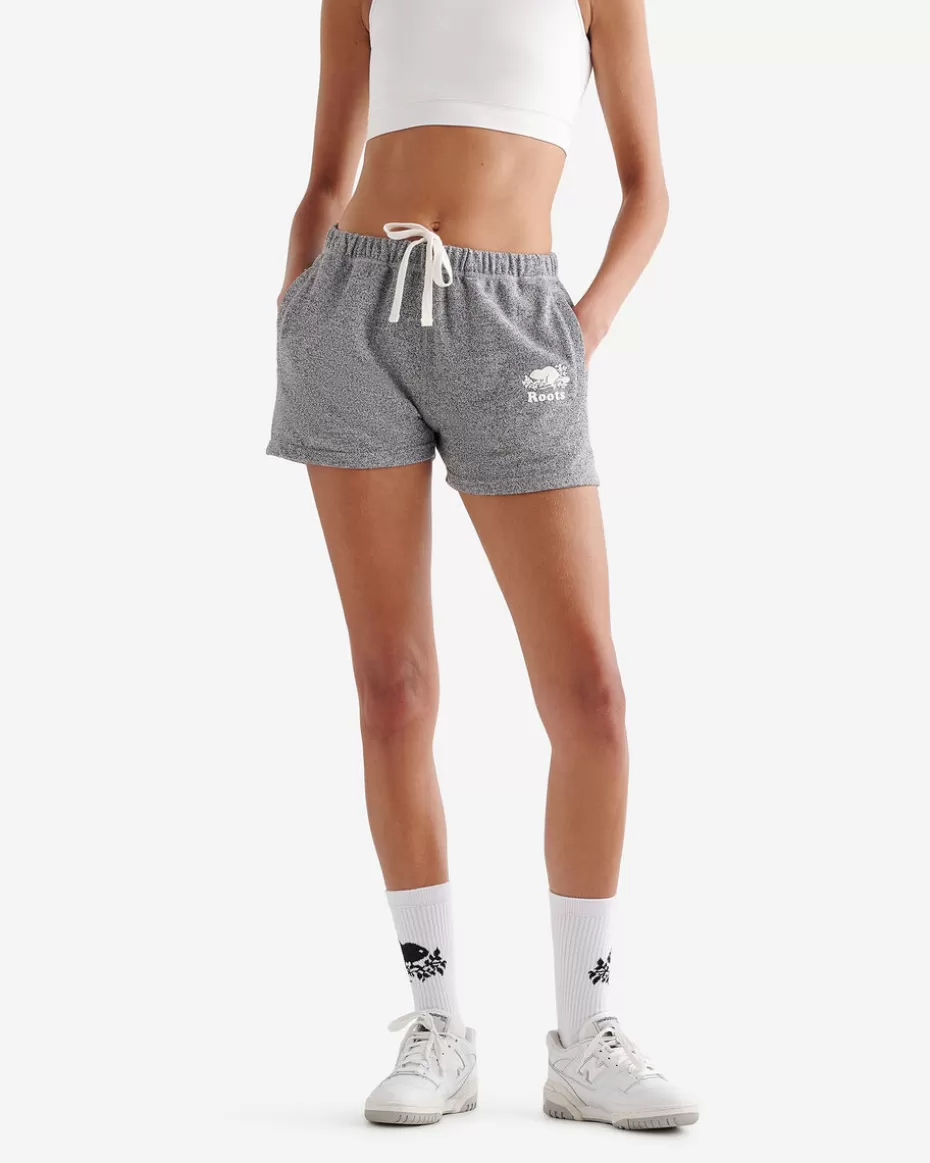 Shop Roots Organic Original Sweatshort 3 Inch SALT & PEPPER