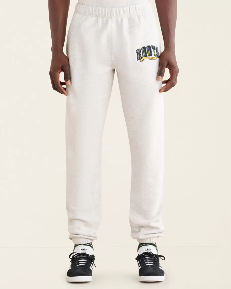 Sale Roots Plaid Applique Sweatpant WHITE MIX