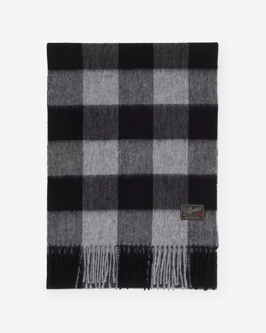 Flash Sale Roots Plaid Wool Scarf SALT & PEPPER