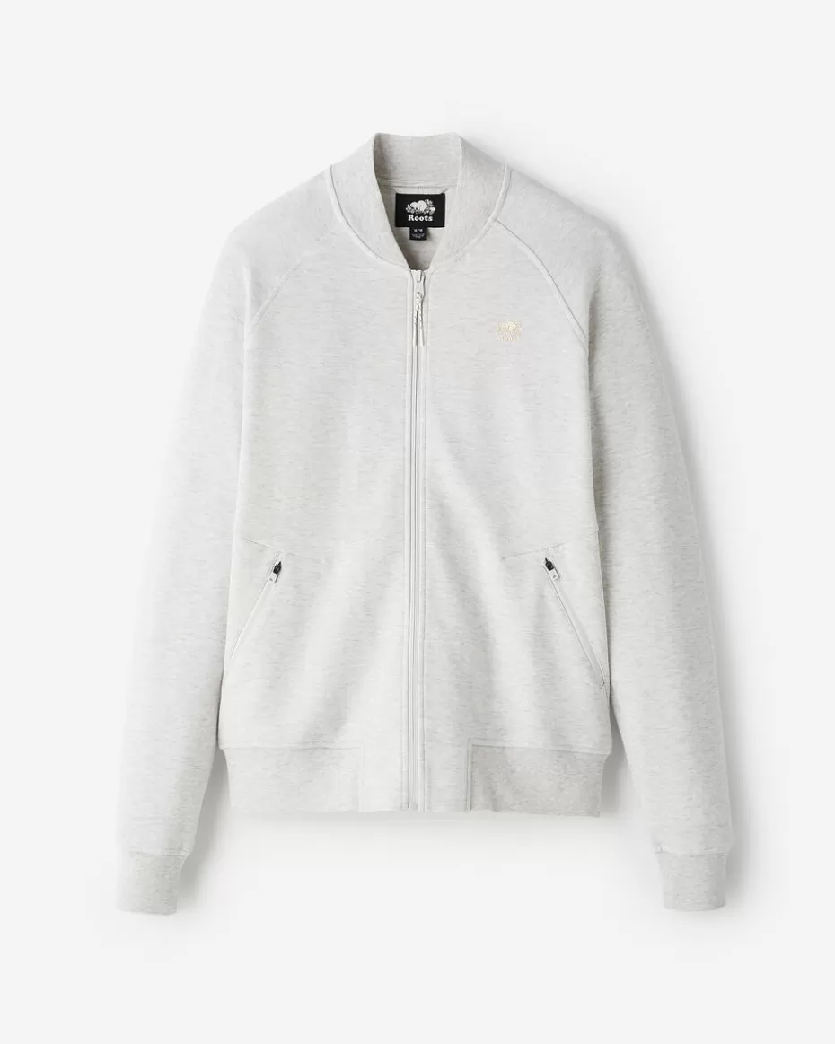 Online Roots Recover Bomber Jacket WHITE MIX