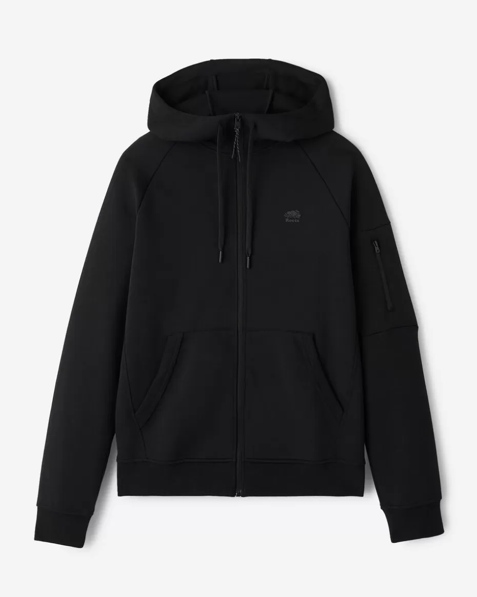 Outlet Roots Recover Full Zip Hoodie BLACK