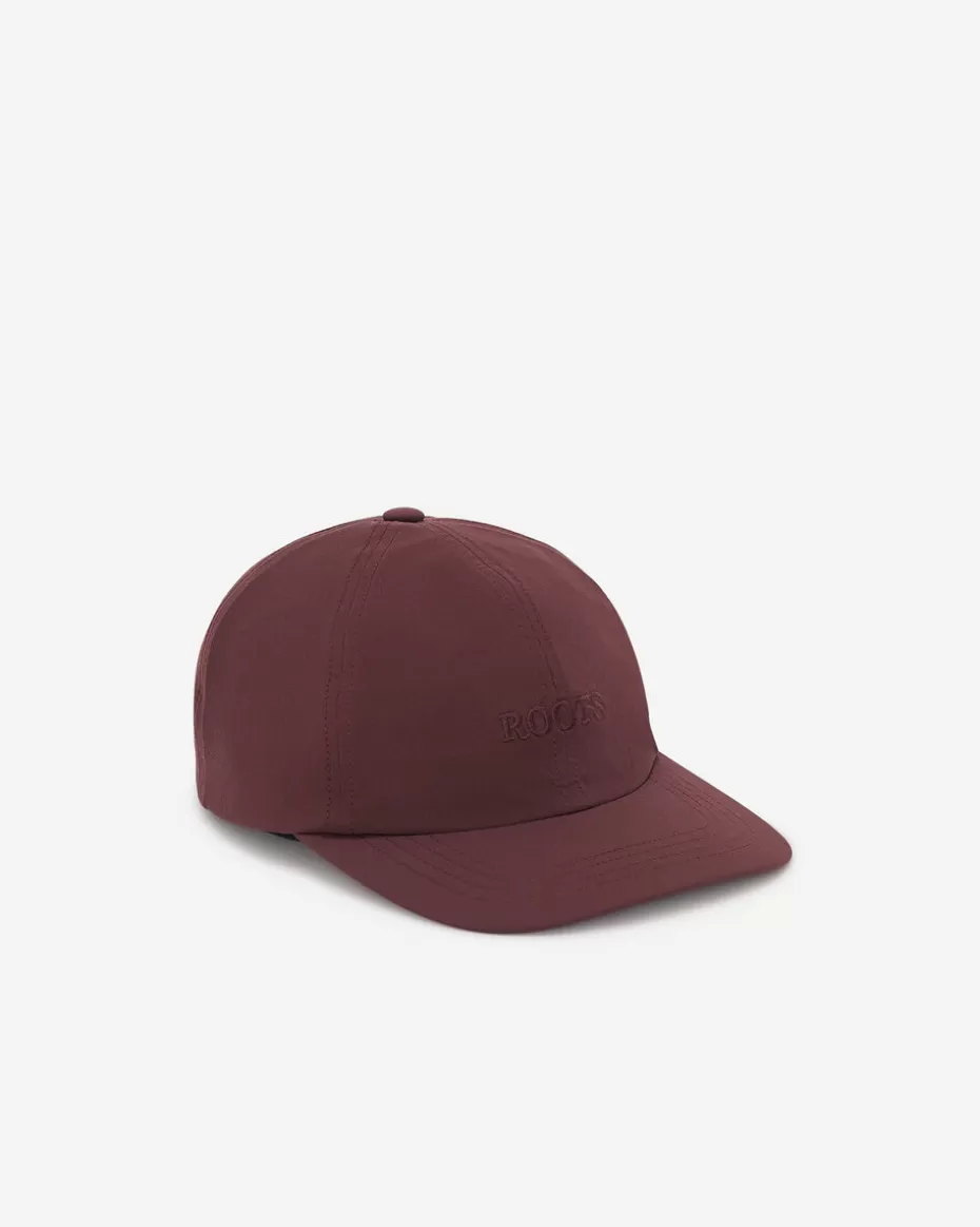 Cheap Roots Nylon Baseball Cap DEEP MAROON