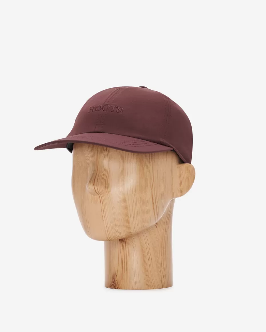 Cheap Roots Nylon Baseball Cap DEEP MAROON