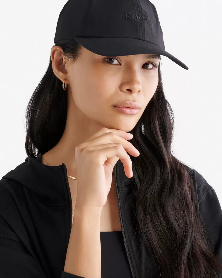 Cheap Roots Nylon Baseball Cap BLACK