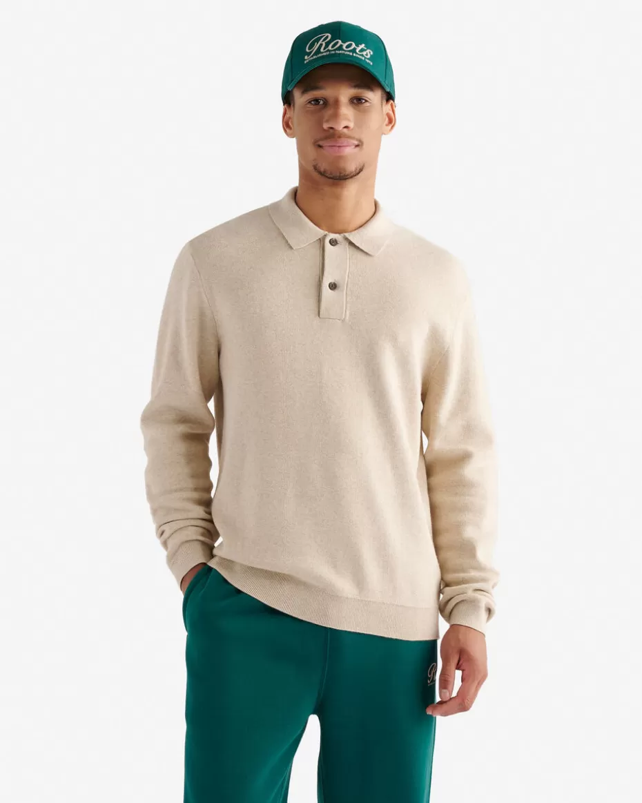 Outlet Roots Severn Long Sleeve Sweater Polo