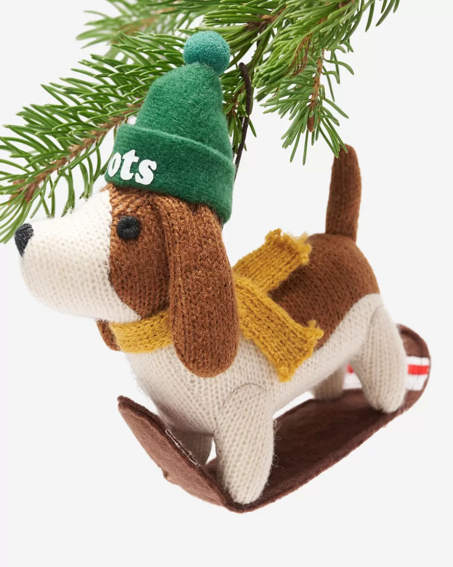 Cheap Roots Sledding Beagle Ornament MULTI