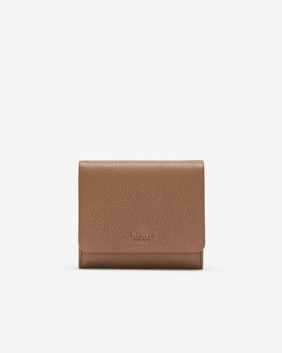 Best Roots Small Card Wallet Cloud TANNERY BROWN