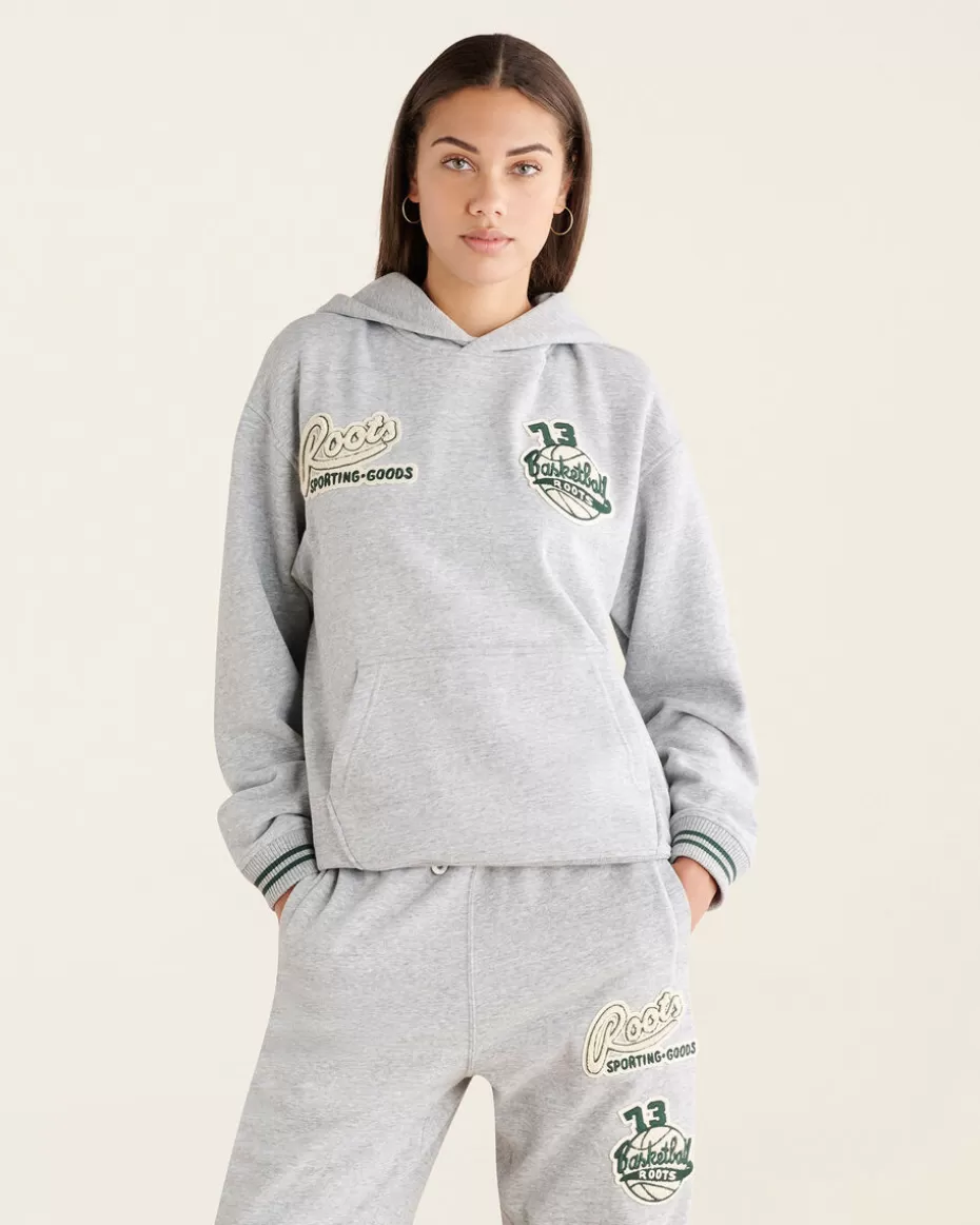 New Roots Sporting Goods Patch Hoodie ATHLETIC GREY MIX