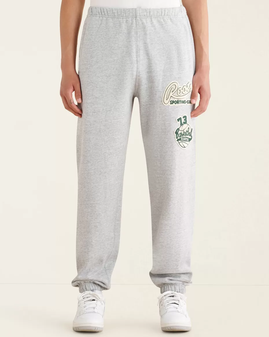 Outlet Roots Sporting Goods Patch Sweatpant ATHLETIC GREY MIX