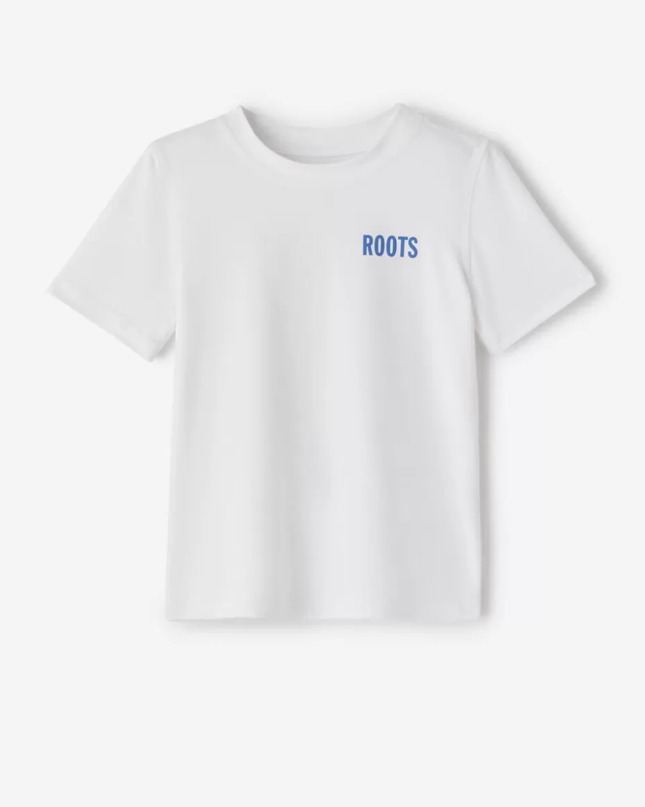 Outlet Roots Toddler Active Nature T-Shirt WHITE