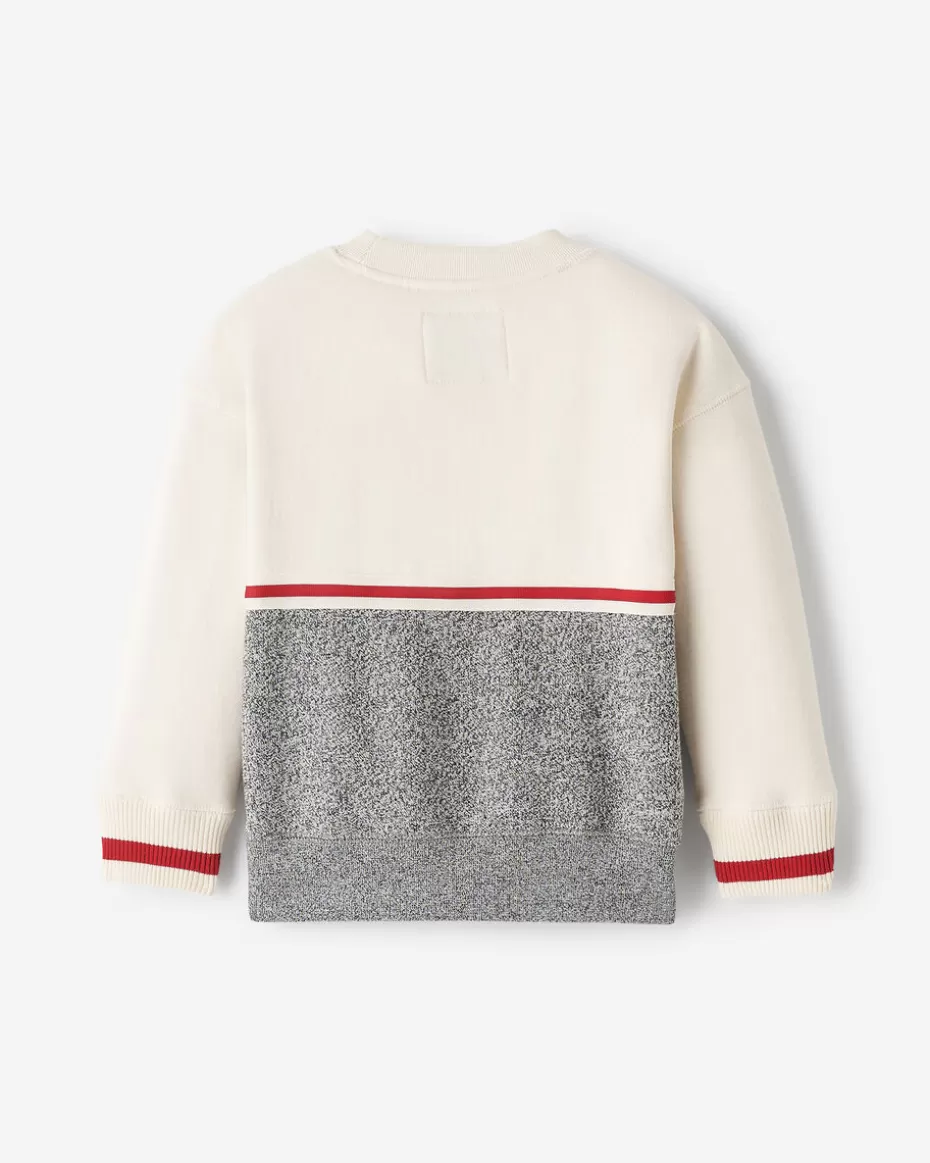 Shop Roots Toddler Cabin Crew Sweatshirt BIRCH WHITE