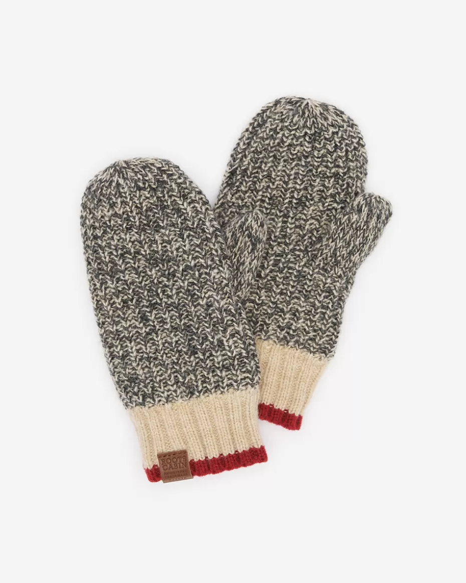 Cheap Roots Toddler Cabin Mitten GREY OAT MIX