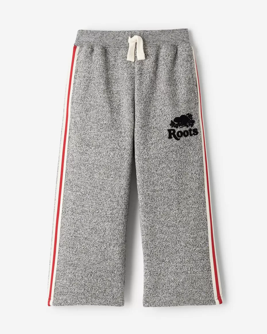 Outlet Roots Toddler Cabin Track Sweatpant GREY OAT PEPPER