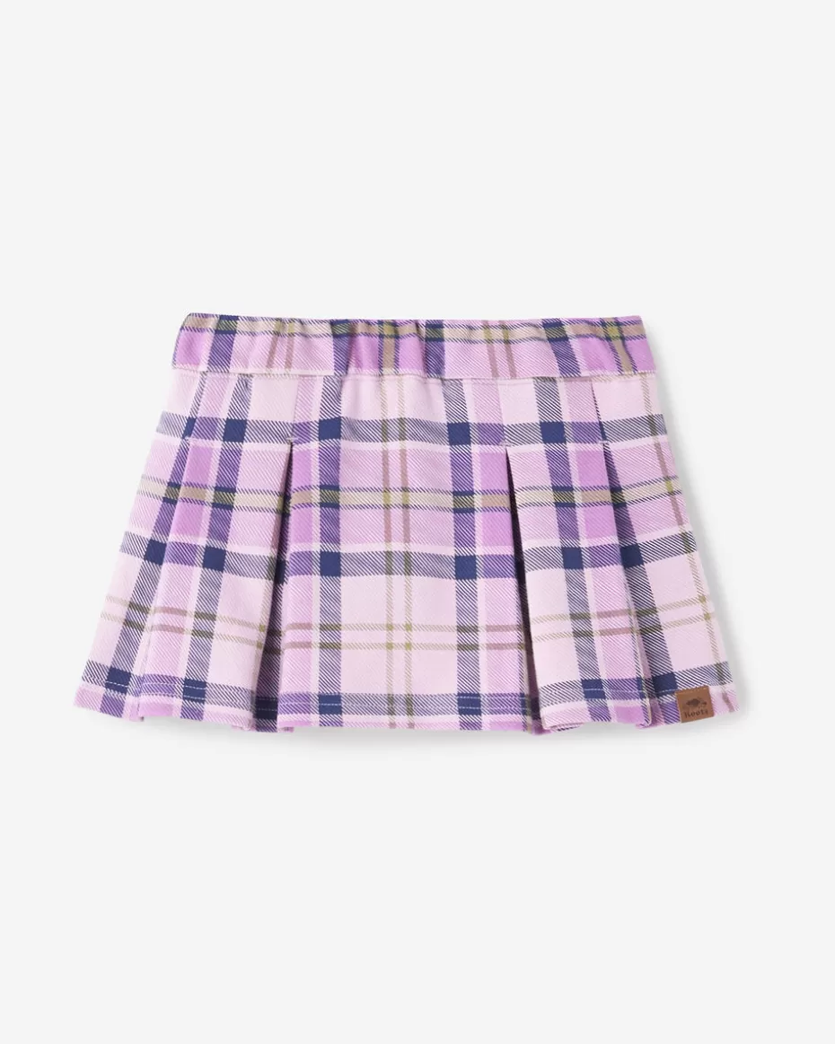 Store Roots Toddler Girls Pleated Skort LAVENDER HERB