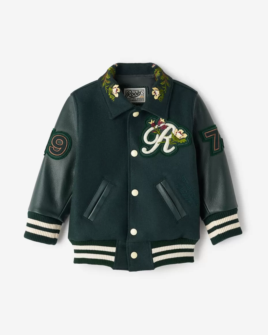 Fashion Roots Toddler Signature Varsity Jacket VARSITY GREEN/GREEN